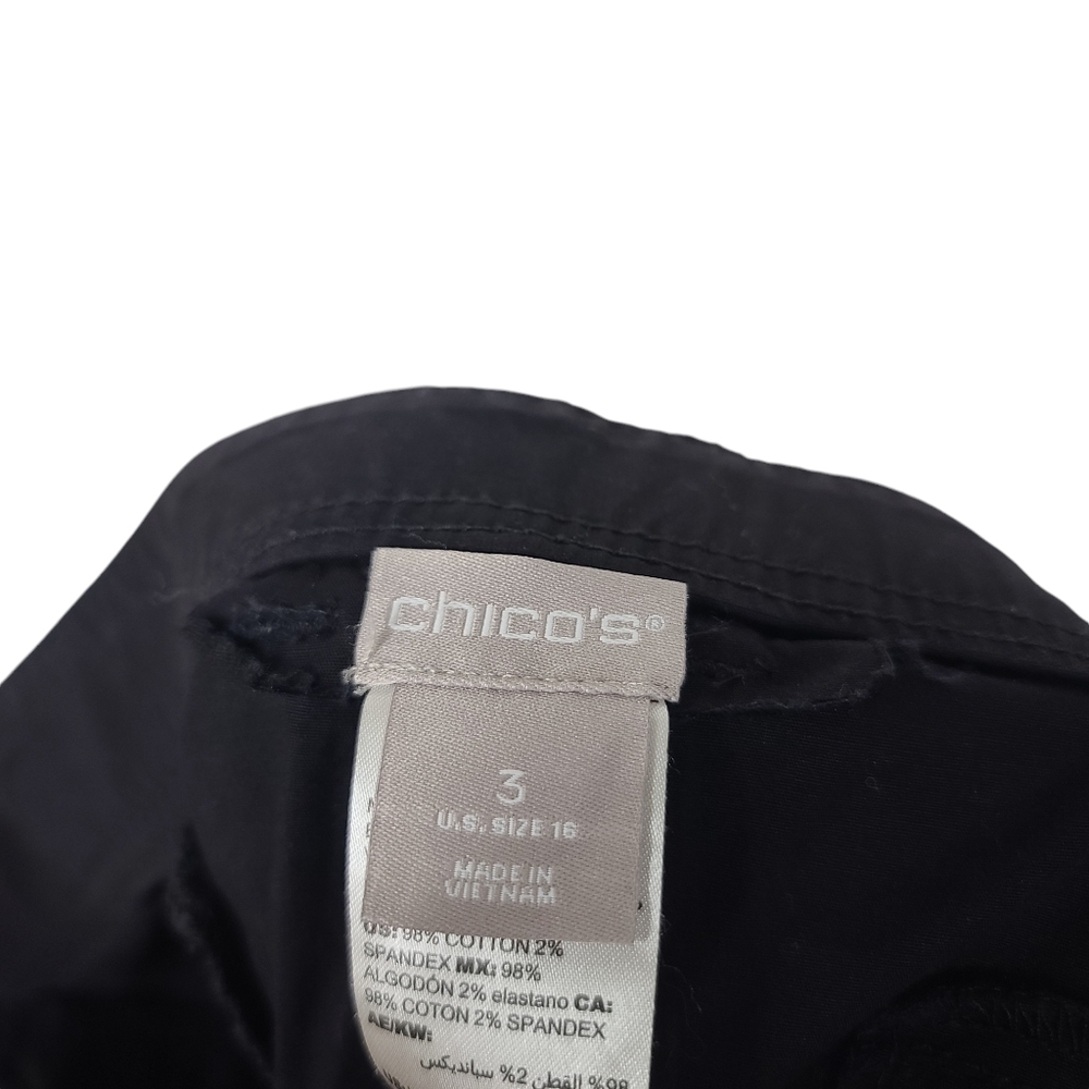 Chico's Black Pants 16 - Picture 6 of 8